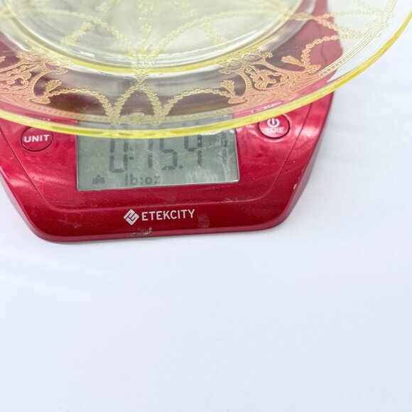 Vintage Anchor Hocking Cameo Ballerina Yellow Depression Glass Dinner Plate 9.5" - Picture 4 of 5